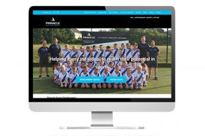 Web design in Guildford: Pinnacle Sports screenshot