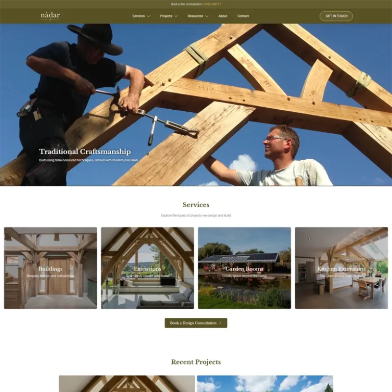 Nadar Oak website